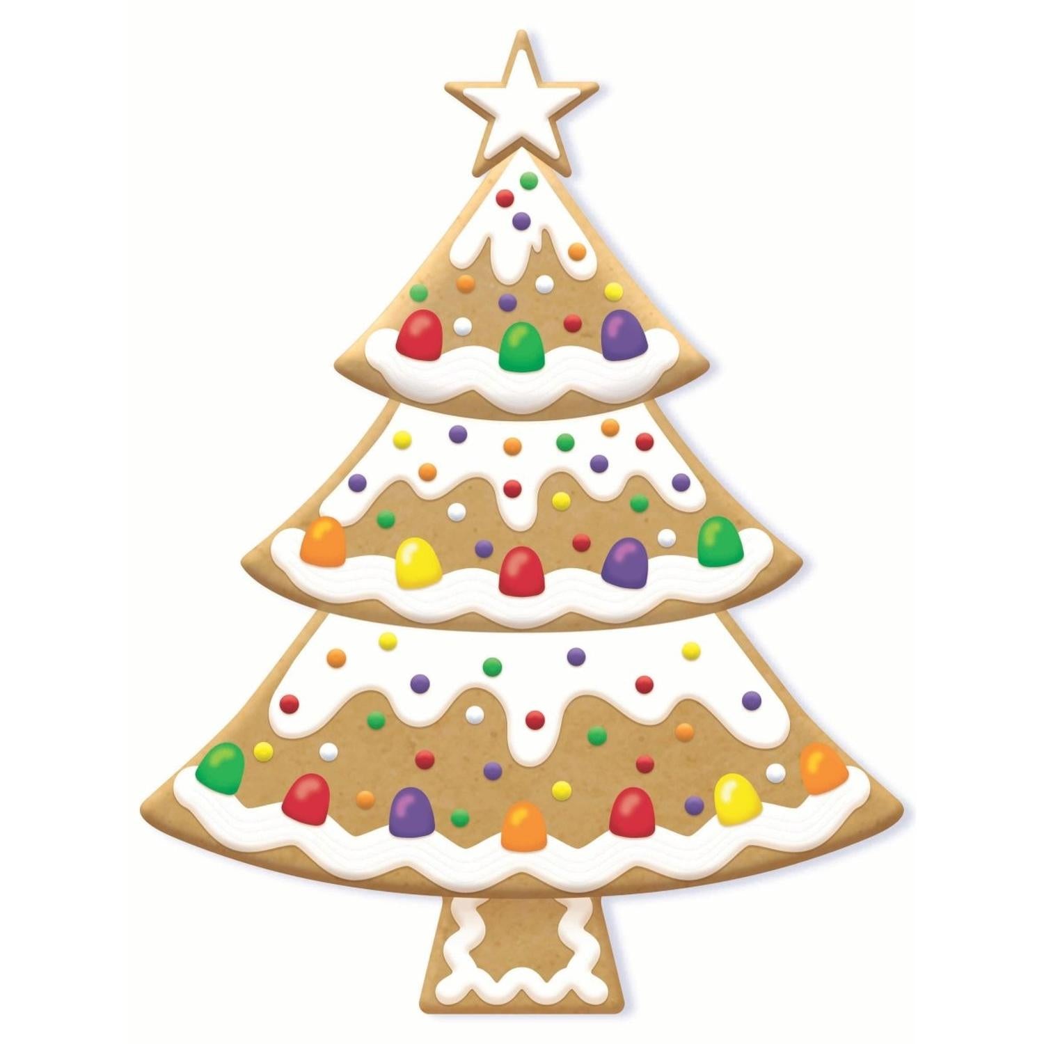 12" Metal Embossed Hanger: Gingerbread Tree Gumdrops