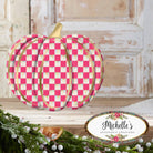 Shop For 12" Metal Embossed Hanger: Hot Pink Check