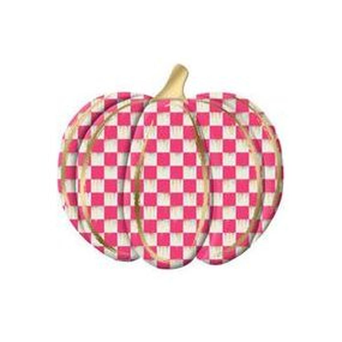 Shop For 12" Metal Embossed Hanger: Hot Pink Check