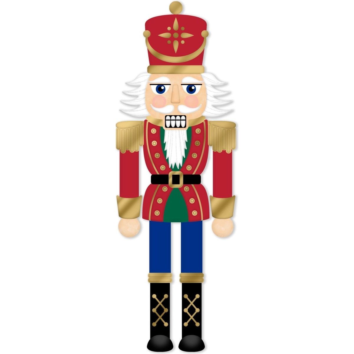 Shop For 12" Metal Embossed Hanger: Traditional Nutcracker