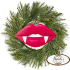 Shop For 12" Metal Embossed Hanger: Vampire Lips Hot Pink