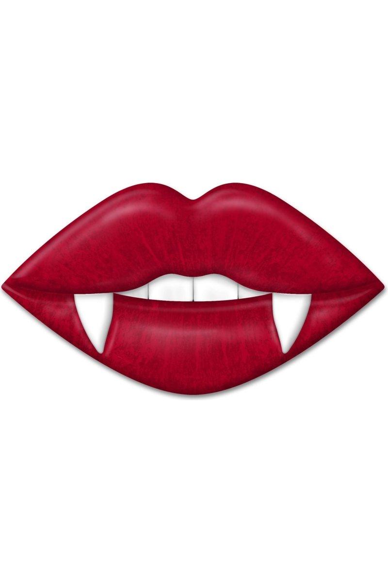 Shop For 12" Metal Embossed Hanger: Vampire Lips Red