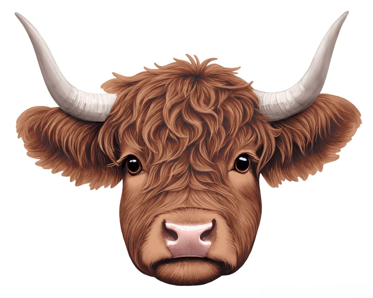 Shop For 12" Metal Embossed Highland Cow Sign: Brown