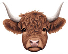 Shop For 12" Metal Embossed Highland Cow Sign: Brown