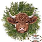 Shop For 12" Metal Embossed Highland Cow Sign: Brown