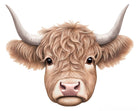 Shop For 12" Metal Embossed Highland Cow Sign: Tan