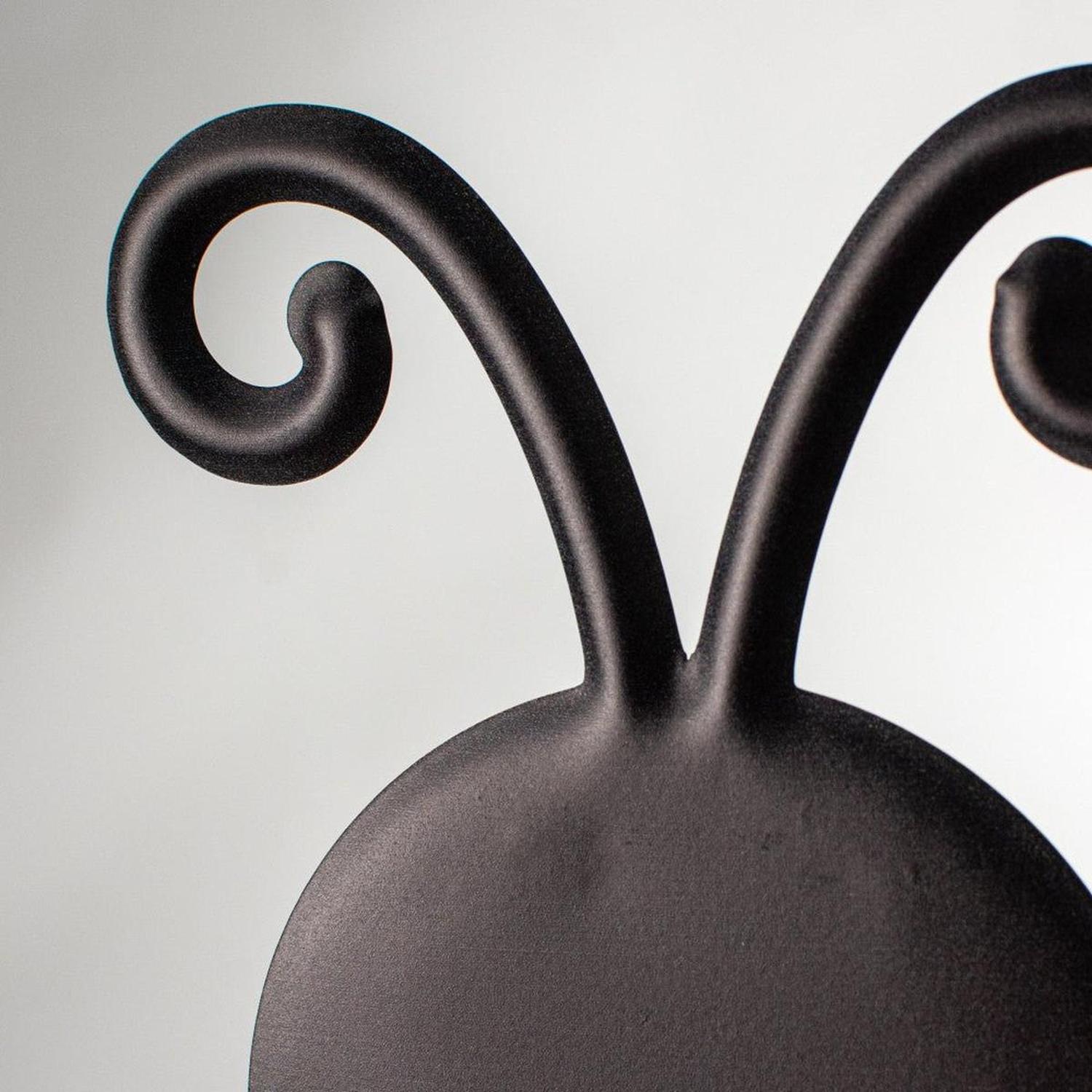 12" Metal Embossed Ladybug Hanger: Polka Dot/Solid