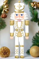 Shop For 12" Metal Embossed Nutcracker: Gold