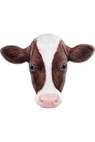 Shop For 12" Metal Embossed Sign: Brown Cow MD123004
