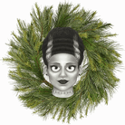 Shop For 12" Metal Embossed Sign: Mrs. Frankenstein (Grey)