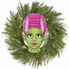 Shop For 12" Metal Embossed Sign: Mrs. Frankenstein (Pink)