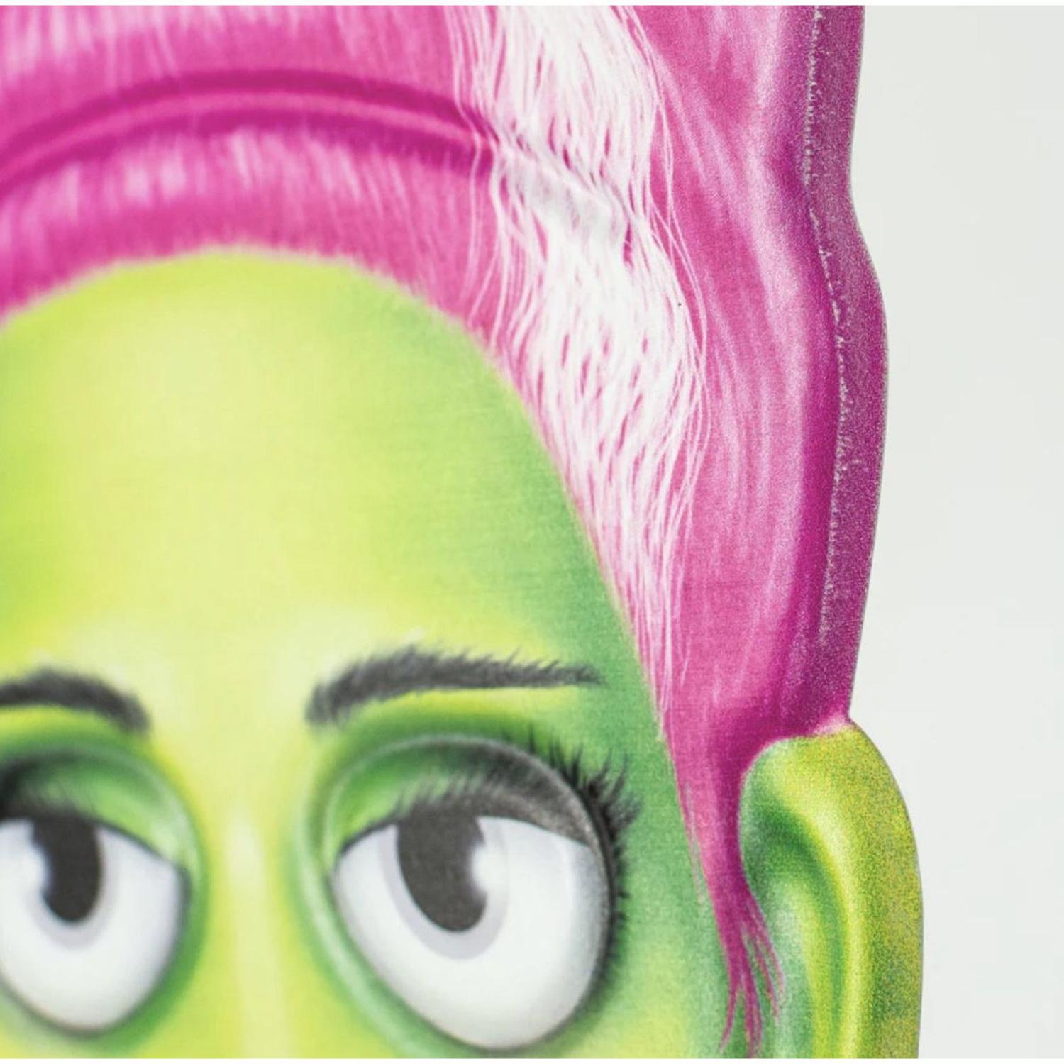 12" Metal Embossed Sign: Mrs. Frankenstein (Pink)