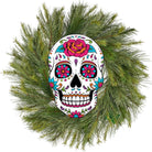 Shop For 12" Metal Embossed Sign: Sugar Skull