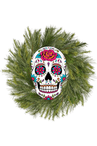 Shop For 12" Metal Embossed Sign: Sugar Skull