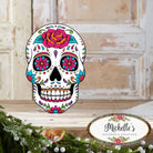 Shop For 12" Metal Embossed Sign: Sugar Skull