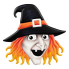 Shop For 12" Metal Embossed Sign: Witch Head (Grey)