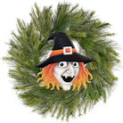 Shop For 12" Metal Embossed Sign: Witch Head (Grey)