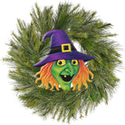 Shop For 12" Metal Embossed Sign: Witch Head (Purple)