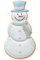 Shop For 12" Metal Embossed Snowman Cookie: Pink/Blue