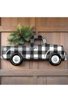 Shop For 12" Metal Embossed Truck: Black/White Check