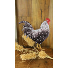 Shop For 12" Metal Rooster Hanger: Black/White Polka Dots
