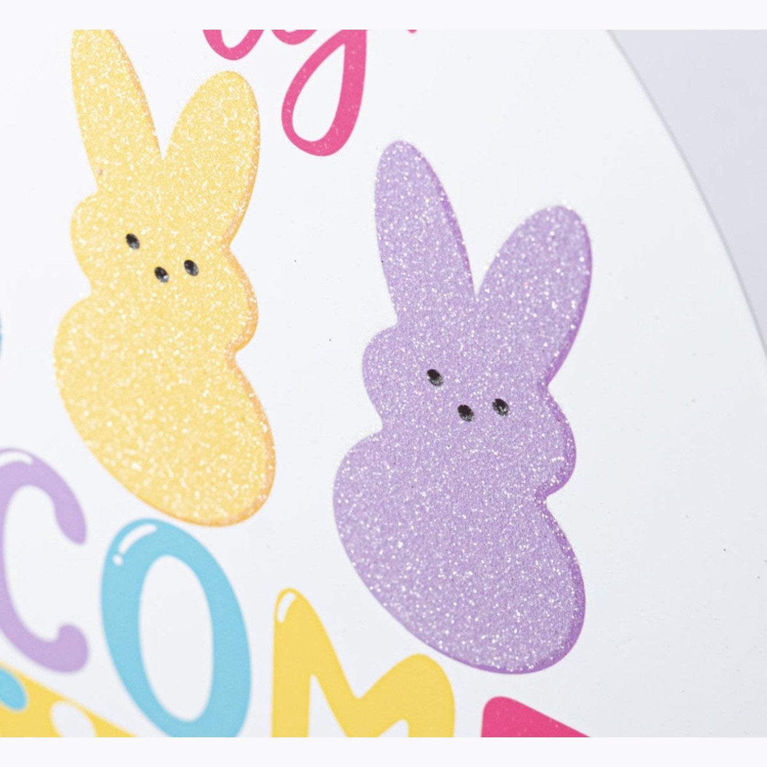 Shop For 12" Metal Round Sign: Glitter Every Bunny Welcome