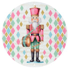 Shop For 12" Metal Round Sign: Glitter Pastel Nutcracker