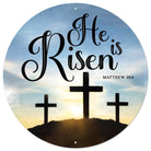 Shop For 12" Metal Round Sign: He Is Risen