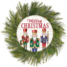 Shop For 12" Metal Round Sign: Nutcracker Merry Christmas