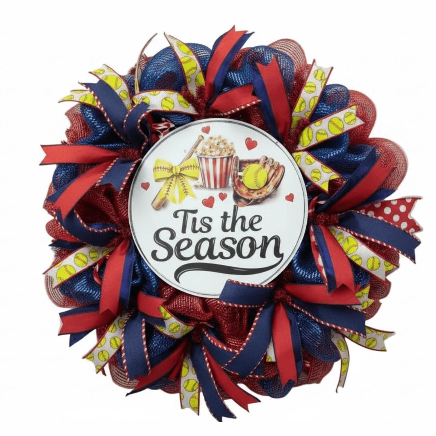 Shop For 12" Metal Round Sign: Tis The Season Softball