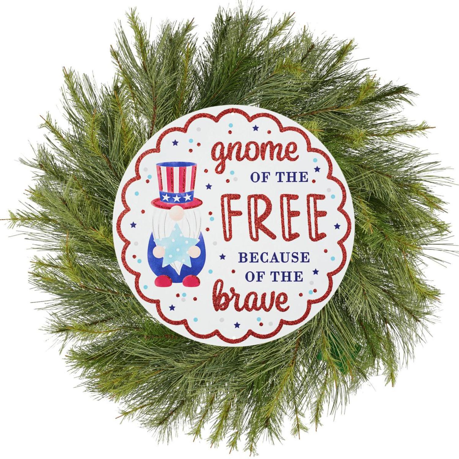 Shop For 12" Metal Sign: Gnome of the Free