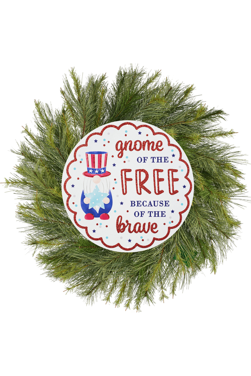 Shop For 12" Metal Sign: Gnome of the Free
