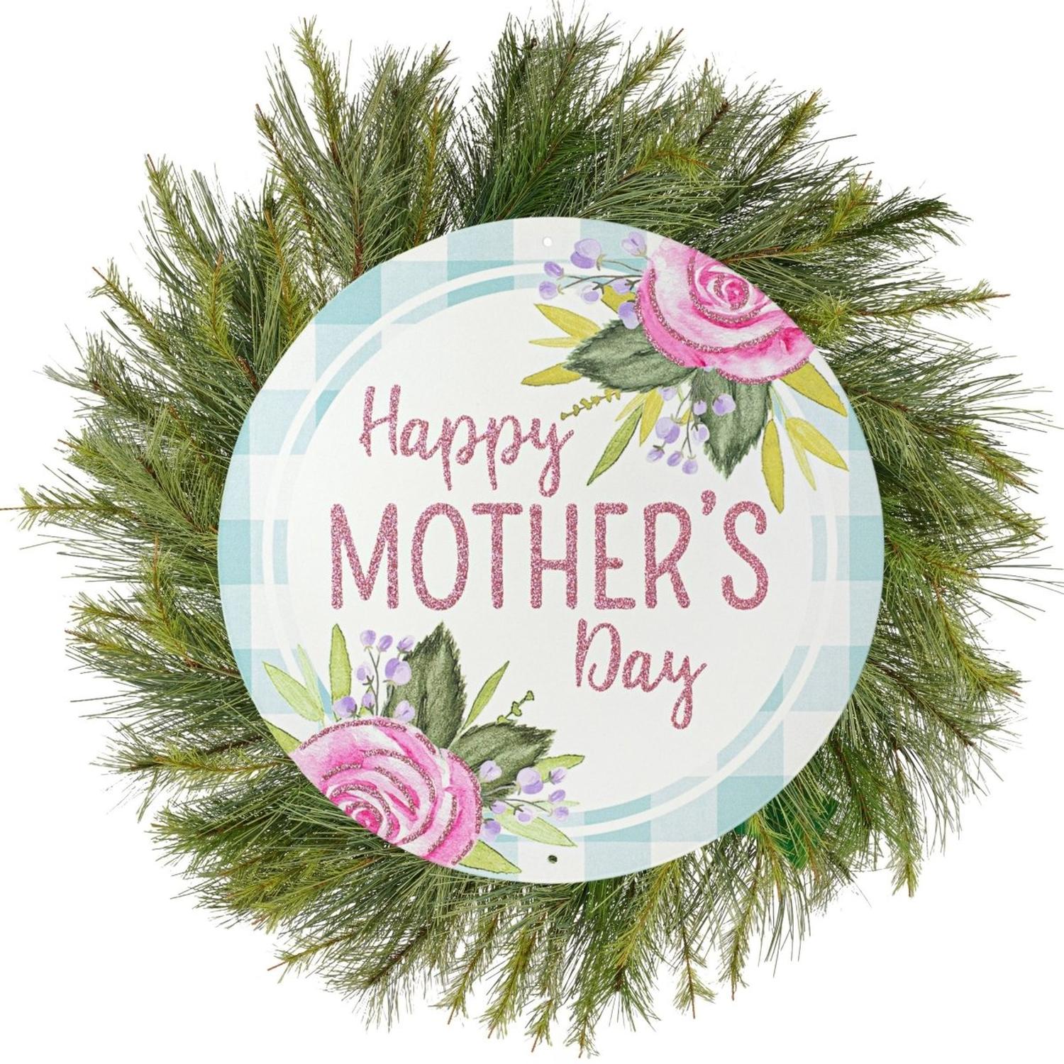 12" Metal Sign: Happy Mother's Day