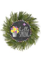 Shop For 12" Metal Sign: Hello Spring