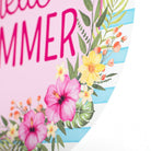 Shop For 12" Metal Sign: Hello Summer Floral