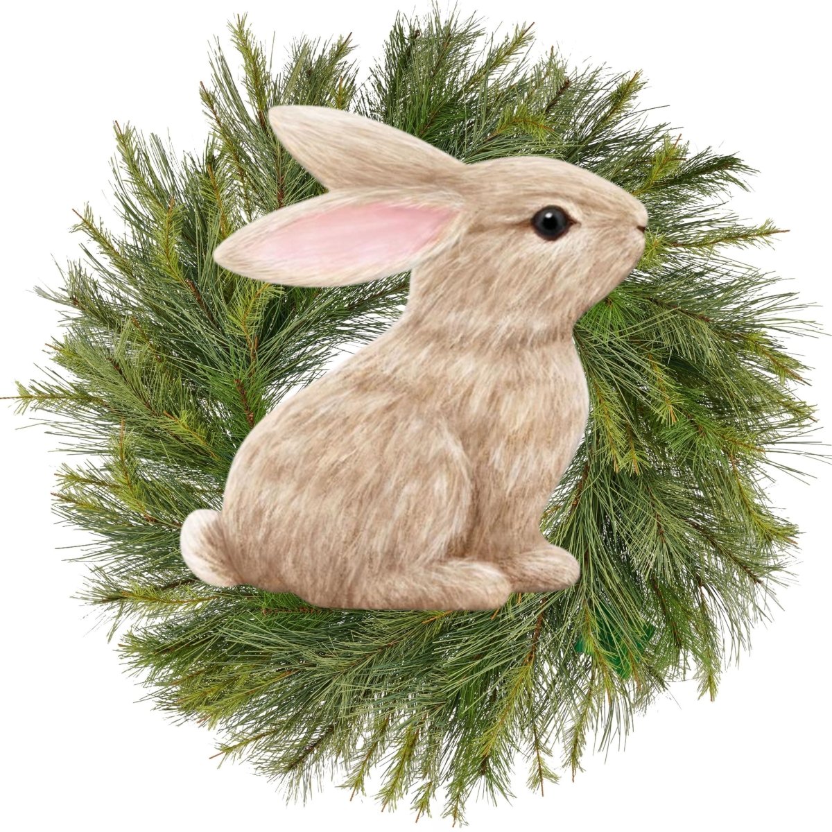 Shop For 12" Metal Sitting Bunny: Tan