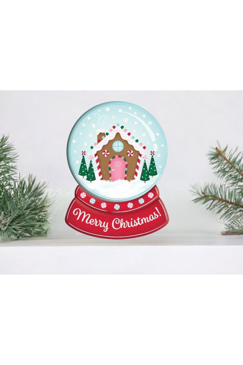 Shop For 12" Metal Snow Globe Sign: Gingerbread House