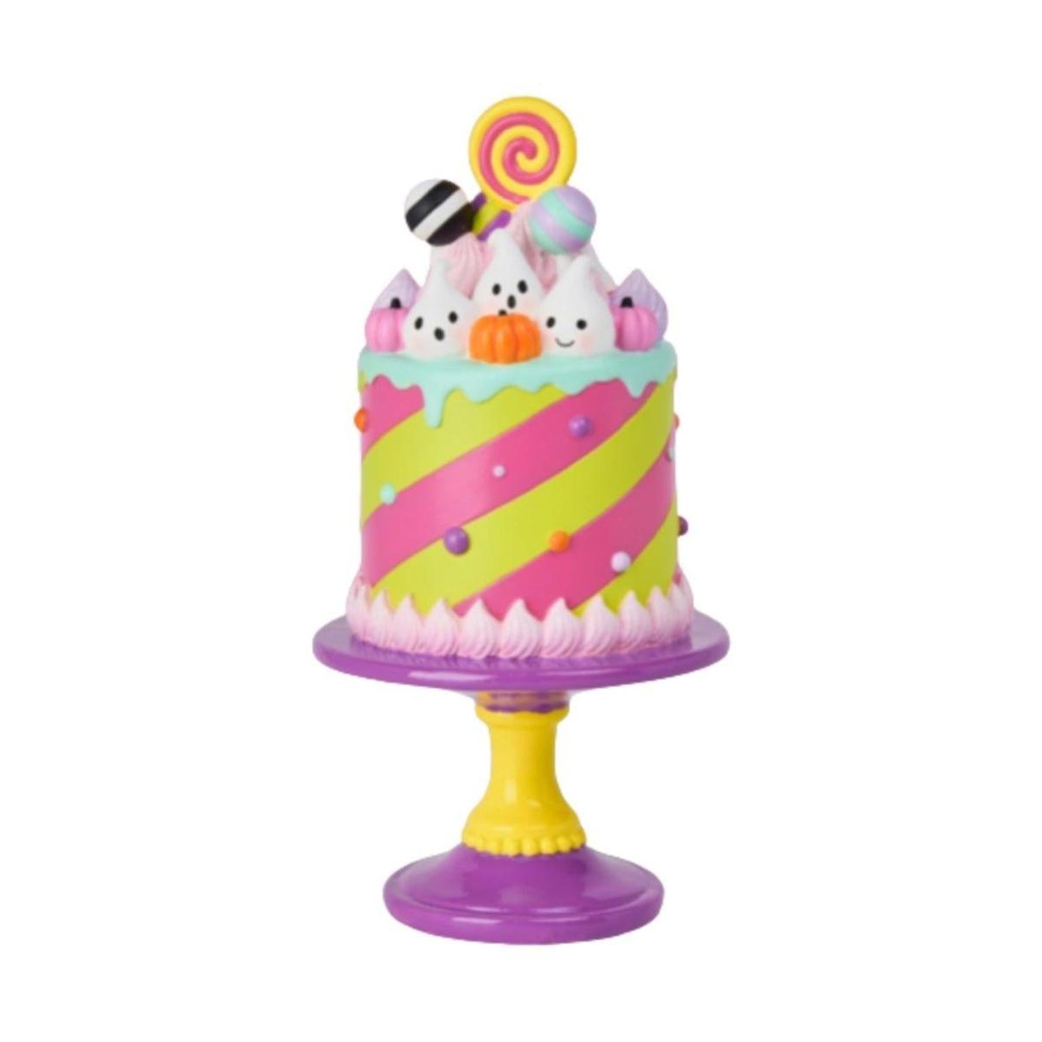 Shop For 12" Pastel Pink Resin Halloween Cake