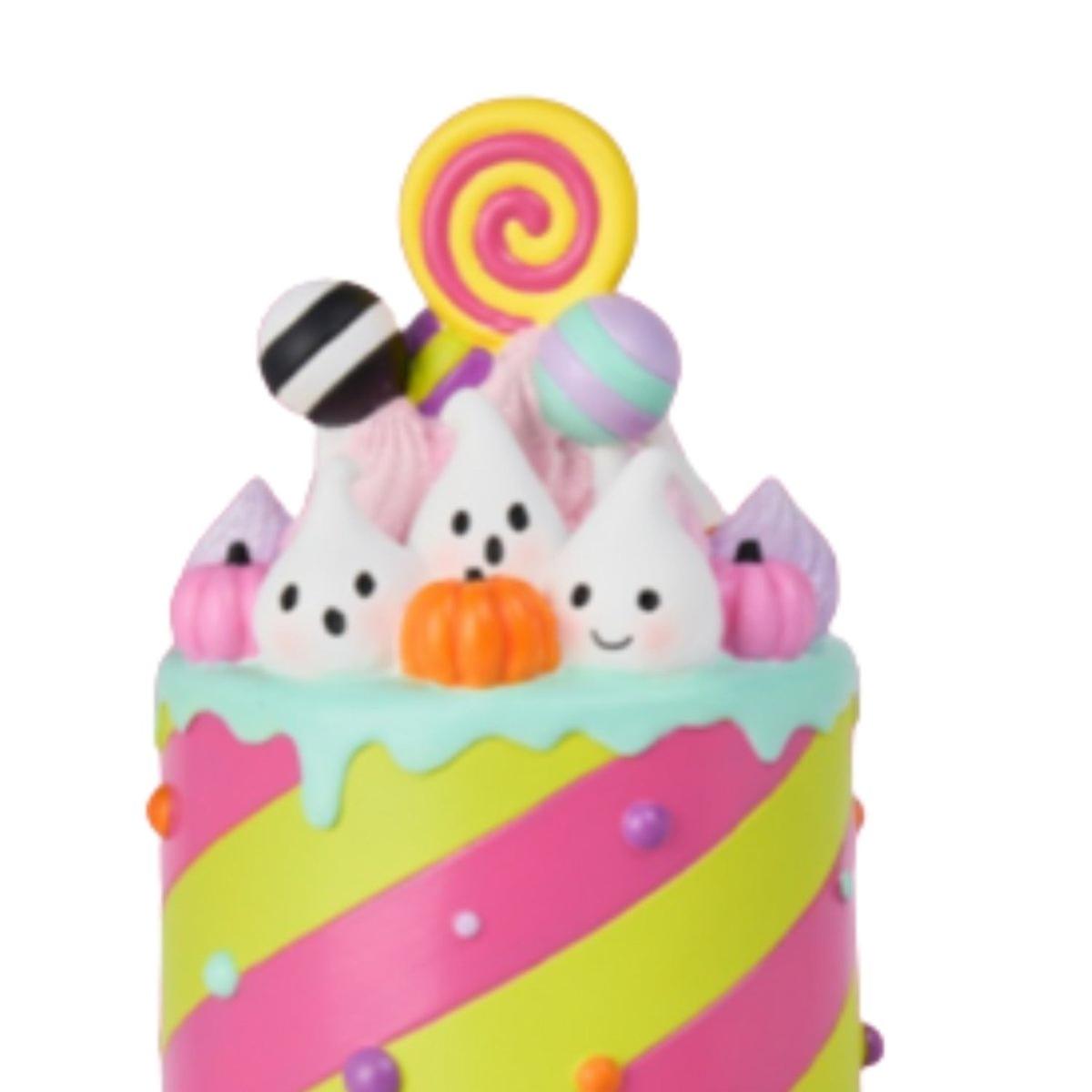 Shop For 12" Pastel Pink Resin Halloween Cake
