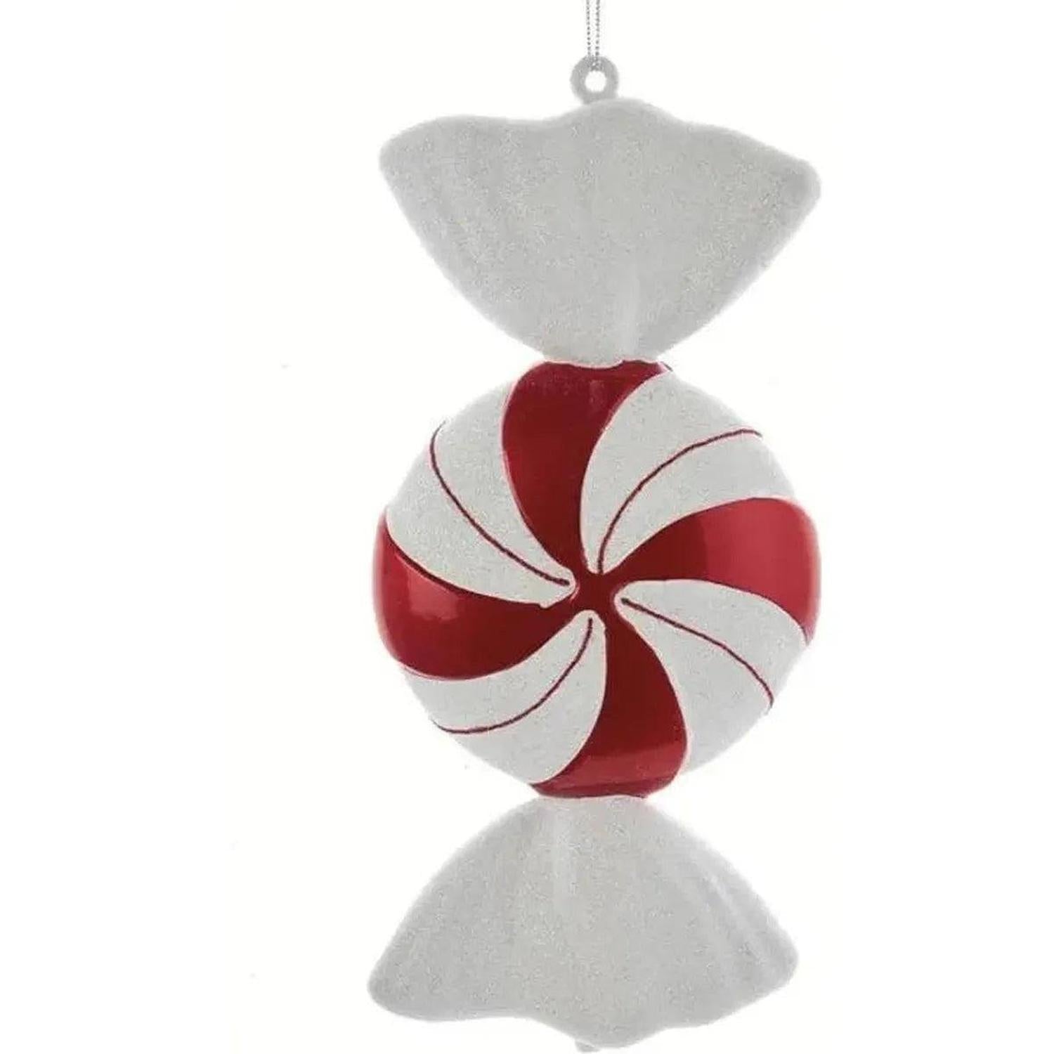 Shop For 12" Red and White Peppermint Candy Ornament