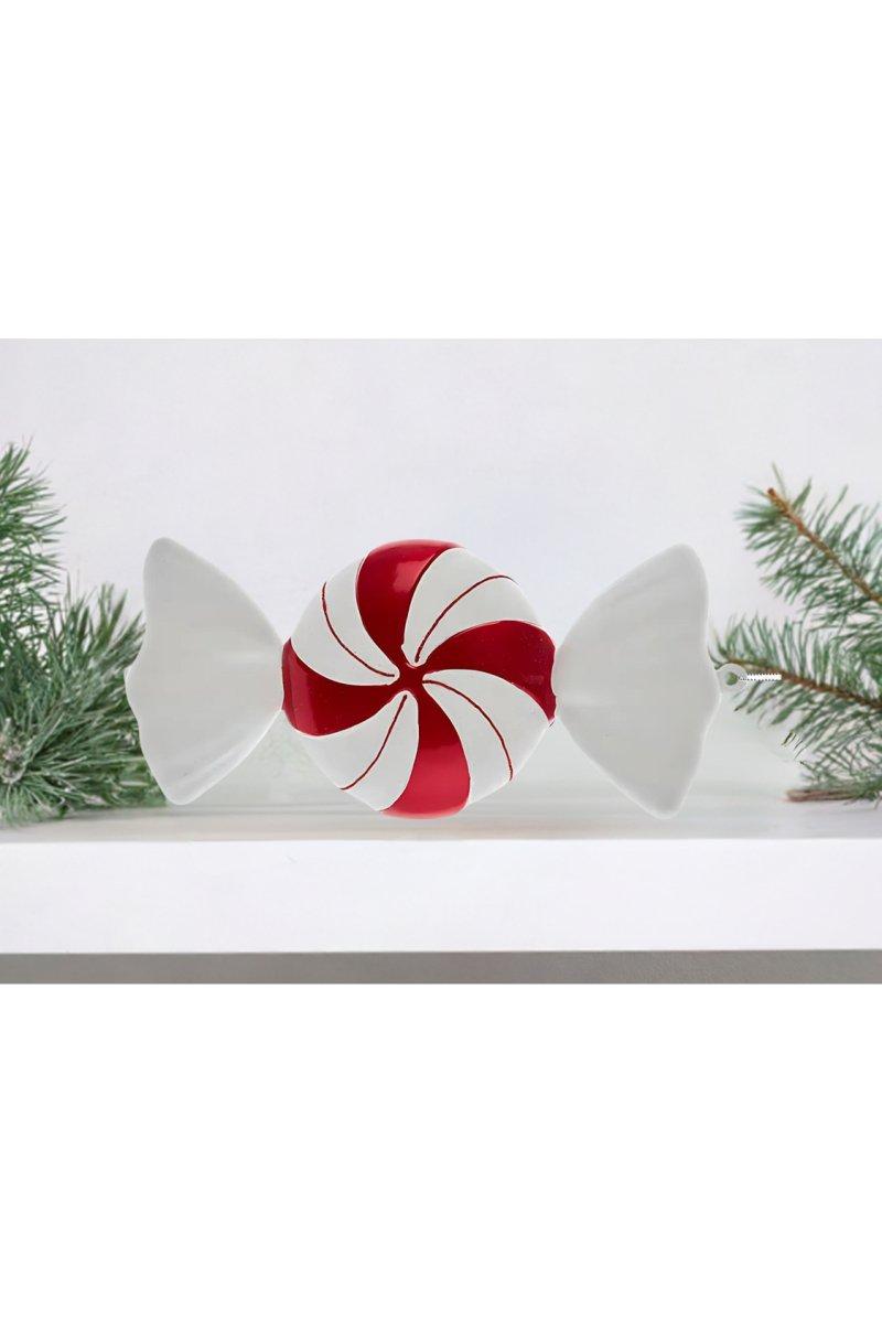 Shop For 12" Red and White Peppermint Candy Ornament