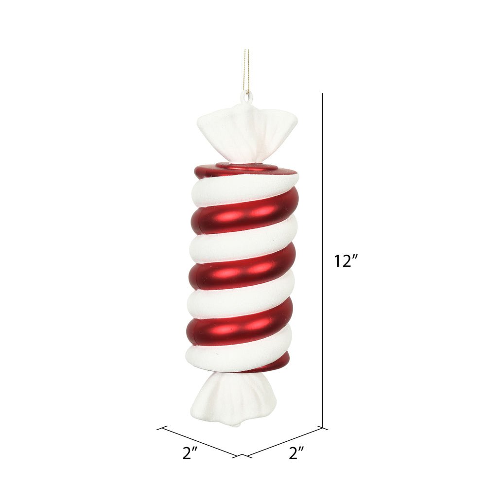 Shop For 12" Red White Twisted Candy Ornament