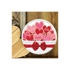 Shop For 12" Round Metal Sign: Basket Valentine Cookies