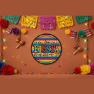 Shop For 12" Round Metal Sign: Glitter Fiesta