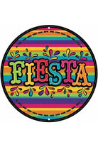 Shop For 12" Round Metal Sign: Glitter Fiesta