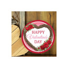 Shop For 12" Round Metal Sign: Happy Valentine's Day