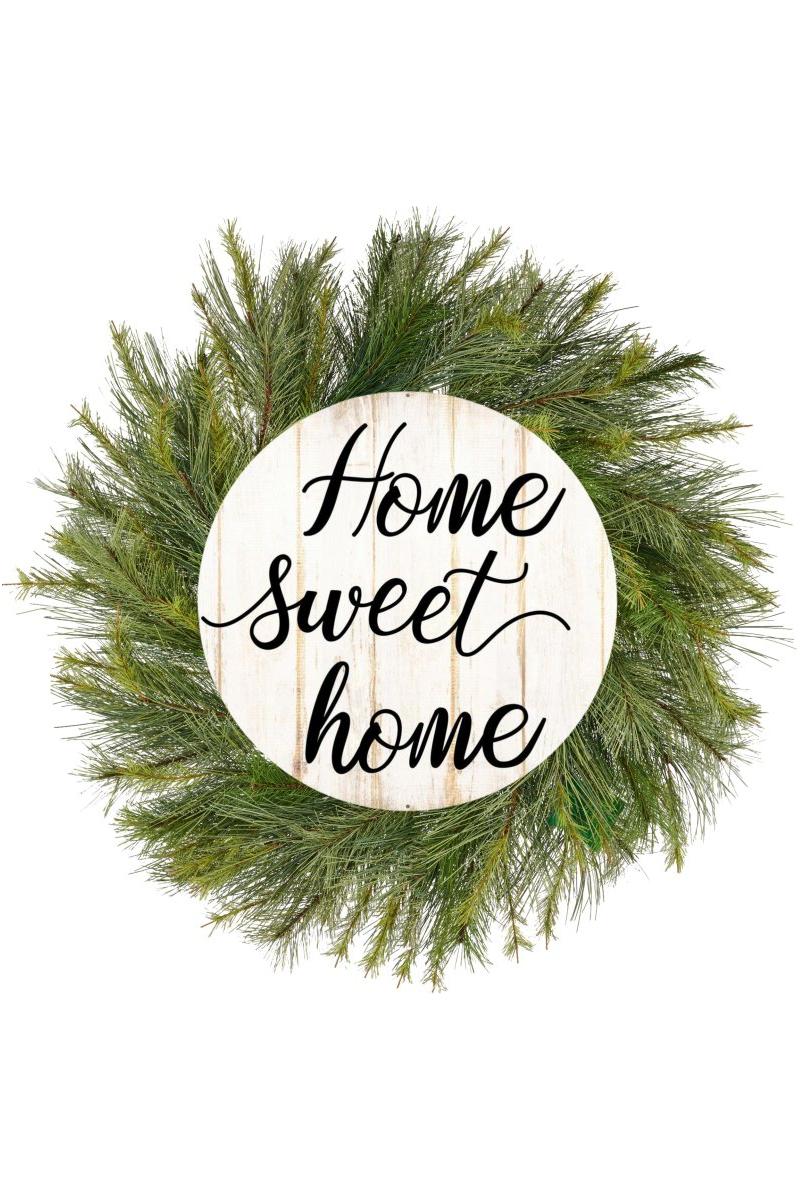 Shop For 12" Round Metal Sign: Home Sweet Home