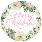 Shop For 12" Round Metal Sign: Merry Christmas W/Holly