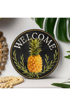 Shop For 12" Round Metal Sign: Welcome Pineapple MD0460