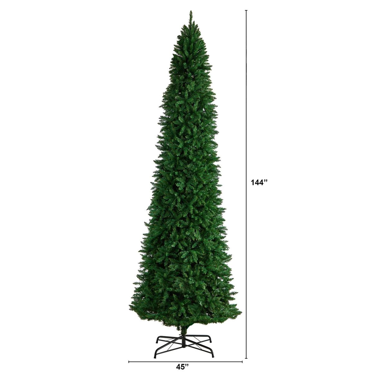 Shop For 12’ Slim Mountain Pine Artificial Christmas Tree